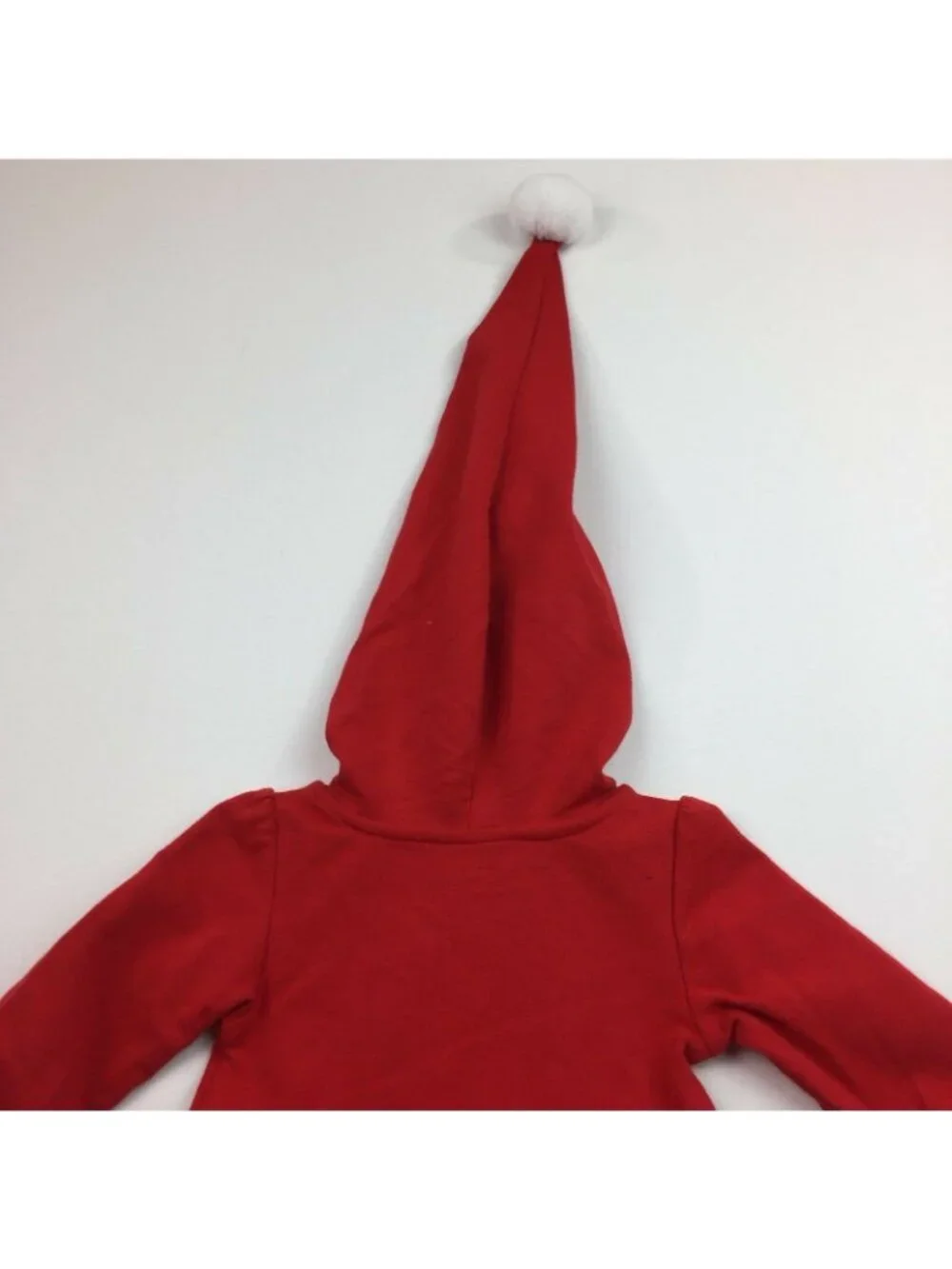 Cat & Jack Baby Girl Red Hooded Christmas Holiday One Piece Outfit Mrs Claus